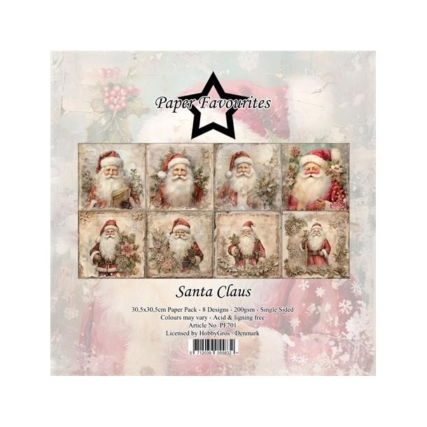 Papirblok PF701 Santa Claus 30,5x30,5cm Paper Favourites