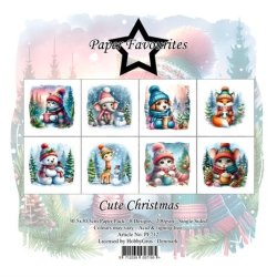 LS BESKRIVELSE Papirblok PF712 Cute Christmas 30,5x30,5cm Paper Favourites BESTILLINGSVARE