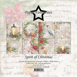 LS BESKRIVELSE Papirblok PF714 Spirit of Christmas 30,5x30,5cm Paper Favourites BESTILLINGSVARE