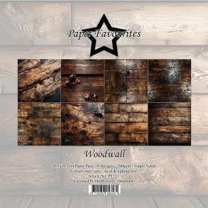 LS BESKRIVELSE Papirblok PF721 Woodwall 30,5x30,5cm Paper Favourites BESTILLINGSVARE