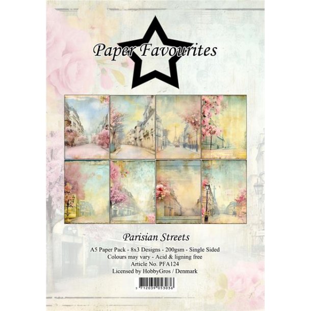 Paper Favourites Paper Pack Parisian Streets PFA124 A5