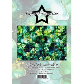 LS BESKRIVELSE Paper Favourites Paper Pack Alcohol Ink - Lucky Glover PFA138 A5 BESTILLINGSVARE