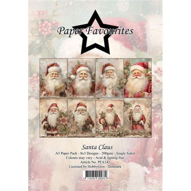 Paper Favourites Paper Pack Santa Claus PFA142 A5