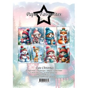 L�S BESKRIVELSE Paper Favourites Paper Pack Cute Christmas PFA153 A5 BESTILLINGSVARE