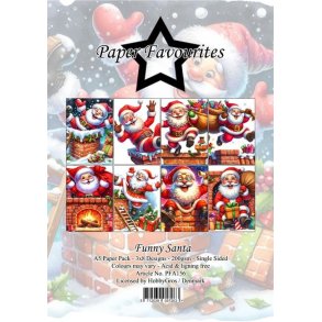 Paper Favourites Paper Pack Funny Santa PFA156 A5 xxx