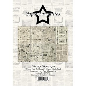Paper Favourites Paper Pack Vintage Newspaper PFA172 A5