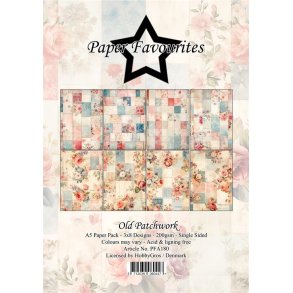 L�S BESKRIVELSE Paper Favourites Old patchwork PFA180 A5 BESTILLINGSVARE