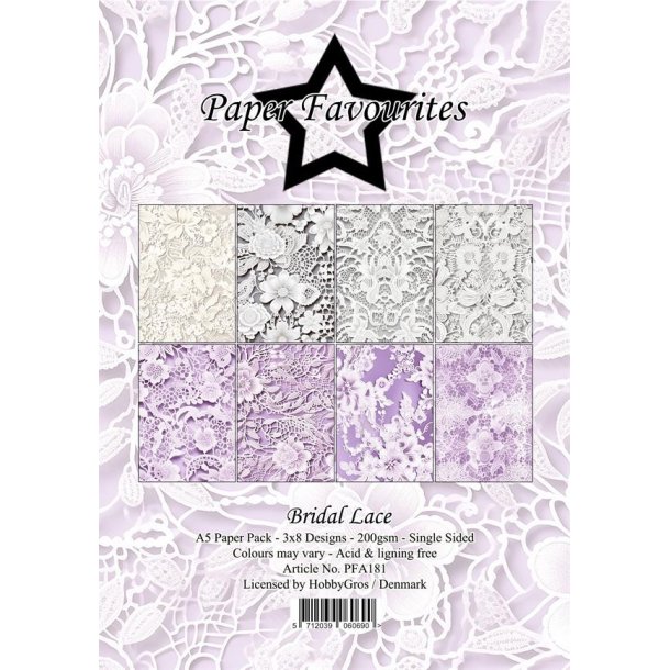 Paper Favourites Paper Pack Bridal Lace PFA181 A5 
