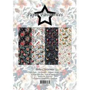 Paper Favourites Paper Pack Boho Christmas A5 PFA193