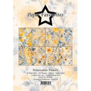 Papirblok Watercolour Flowers A5 PFA208
