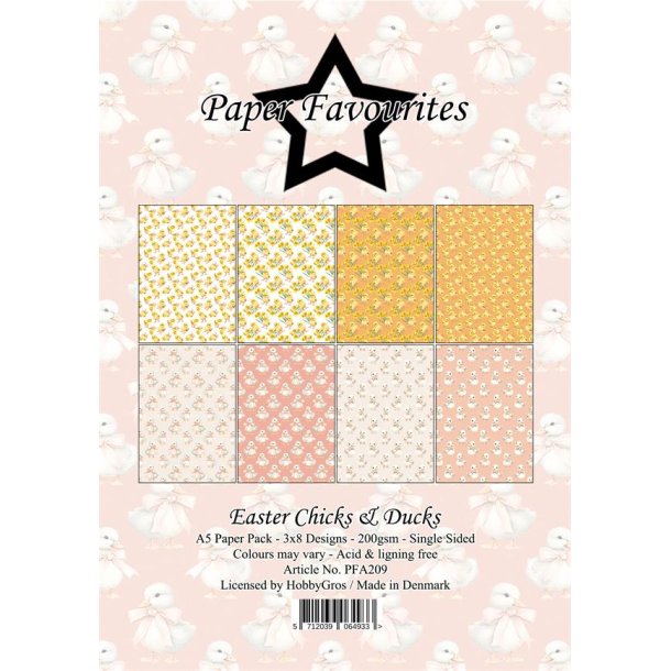 Papirblok Easter Chicks &amp; Ducks A5 PFA209