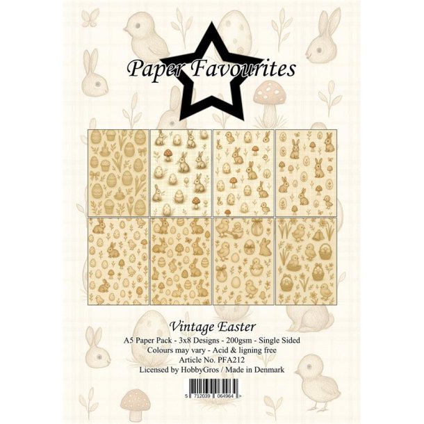 Papirblok Vintage Easter A5 PFA212