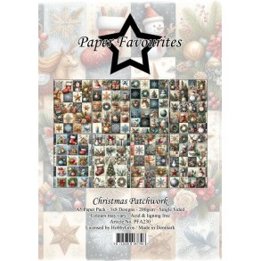 L�S BESKRIVELSE Paper Favourites Paper Pack Christmas Patchwork PFA230 A5 BESTILLINGSVARE