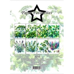LS BEMRKNINGER Papirblok PFA578 Herbs A6 Paper Favourites BESTILLINGSVARE