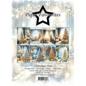 Paper Favourites Paper Pack Christmas Trees A6 PFA594 xxx