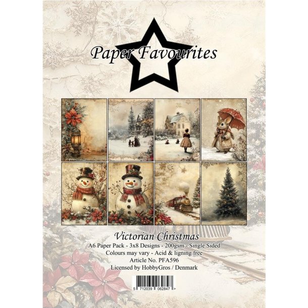 Paper Favourites Paper Pack Victorian Christmas A6 PFA596