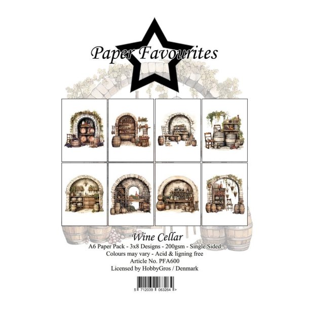 Paper Favourites Paper Pack "Wine Cellar" PFA600 A6