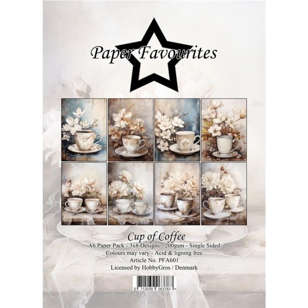 Paper Favourites Paper Pack "Cup of Coffee" A6 PFA601
