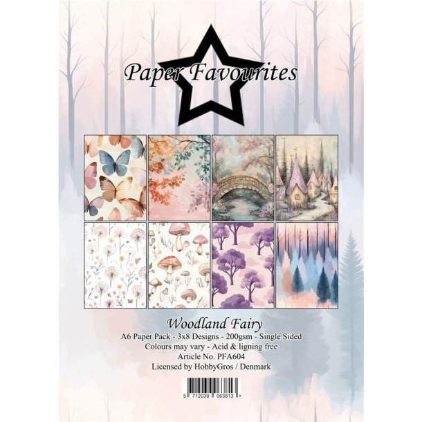 Paper Favourites Paper Pack "Woodland Fairy" A6 PFA604