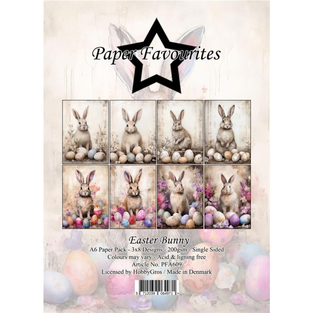 Papirblok PFA609 Easter Bunny A6 Paper Favourites