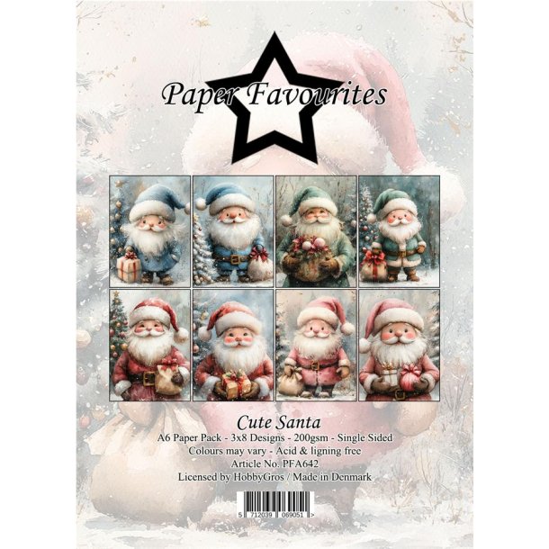 Paper Favourites Paper Pack "Cute Santa" A6 PFA642