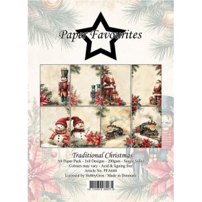 Paper Favourites Paper Pack Traditional Christmas  A6PFA644