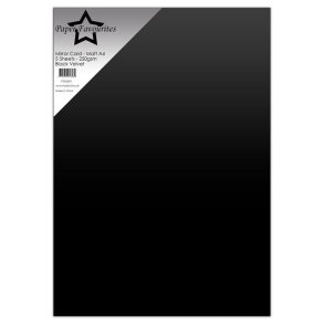Mirror card mat A4 Black Velvet 5ark PFSS001