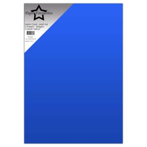 Mirror card mat A4 Cobalt Velour 5ark PFSS002