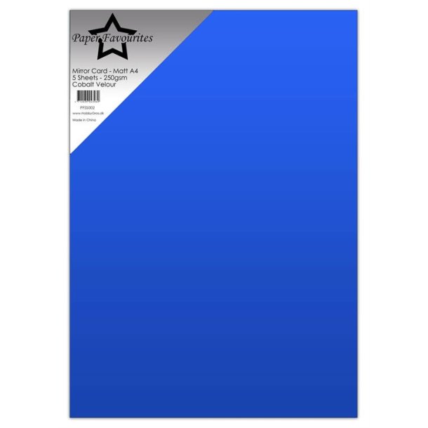 Mirror card mat A4 Cobalt Velour 5ark PFSS002