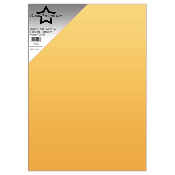 Mirror card mat A4 Honey Gold 5ark PFSS004