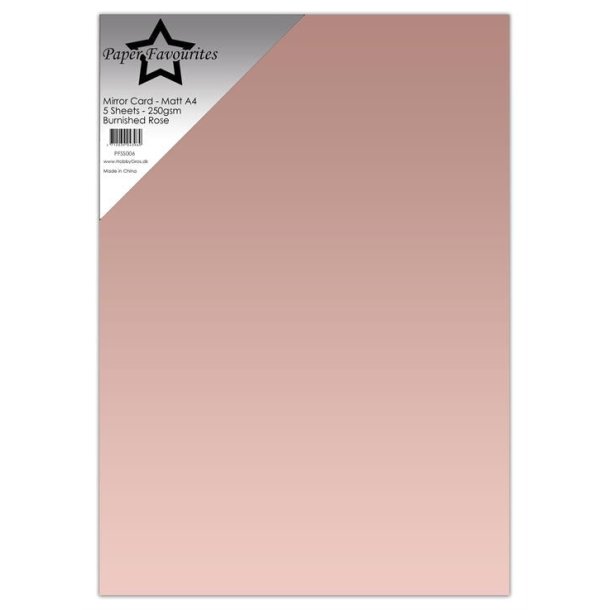 Mirror card mat A4 Burnished Rose 5ark PFSS006