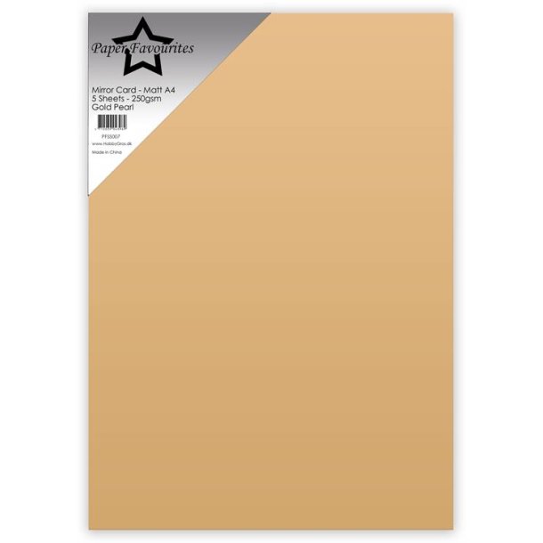 Mirror card Mat Gold Pearl A4 5ark PFSS007 