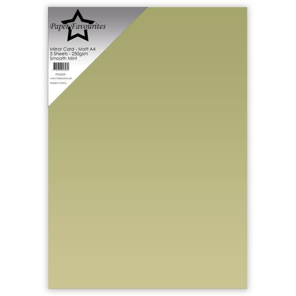 Mirror card Mat Smooth Mint A4 5ark PFSS009