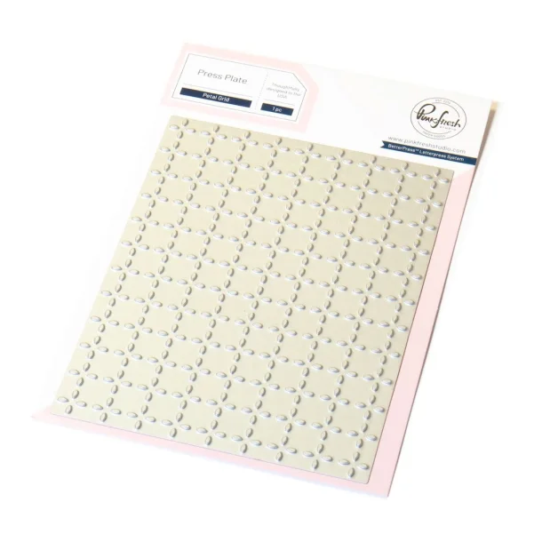 PRESS PLATE -  Petal Grid - Pinkfresh Studio