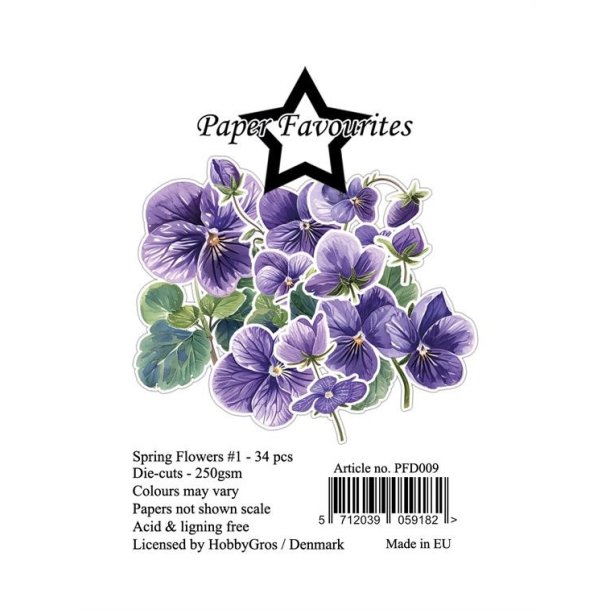 Paper Favourites Die-Cuts "Spring Flowers #1" PFD009