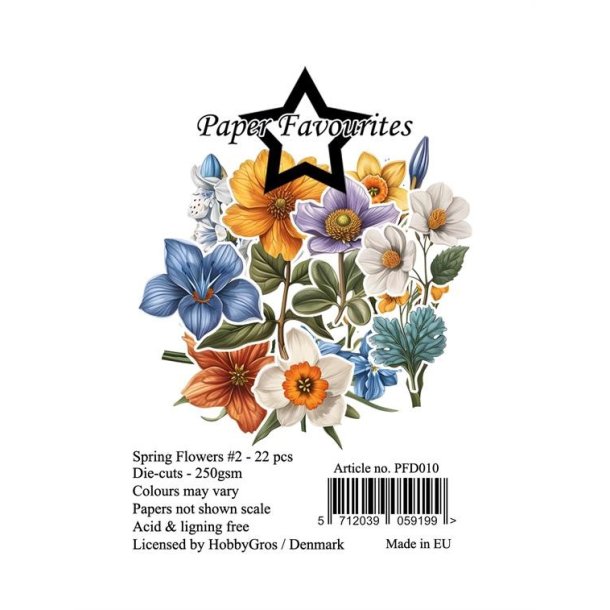 Paper Favourites Die-Cuts "Spring Flowers #2" PFD010