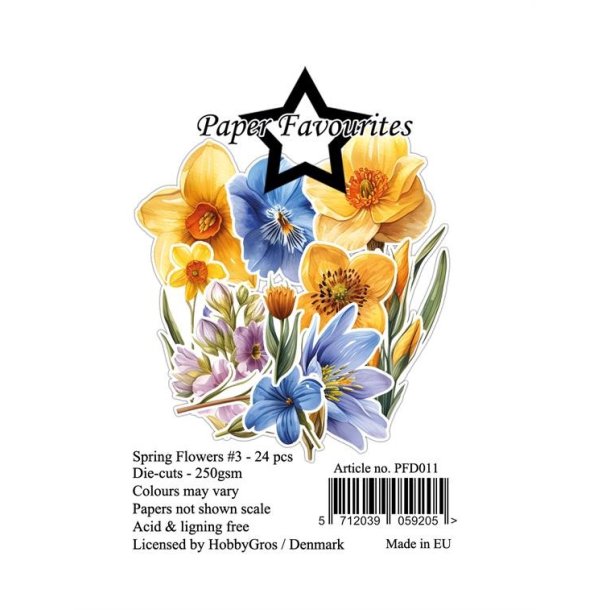 Paper Favourites Die-Cuts "Spring Flowers #3" PFD011
