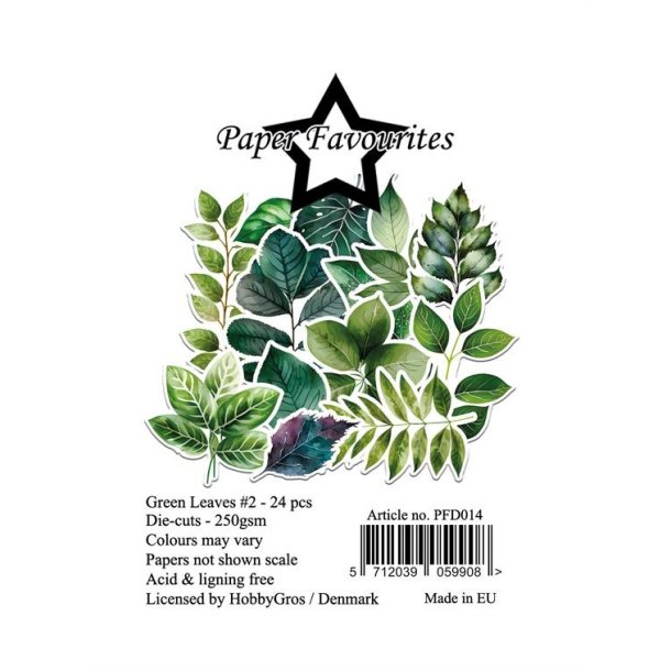 Paper Favourites Die-Cuts "Green Leaves #2" PFD014