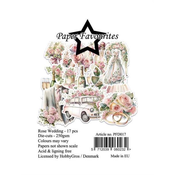 Paper Favourites Die-Cuts "Rose Wedding" PFD017 