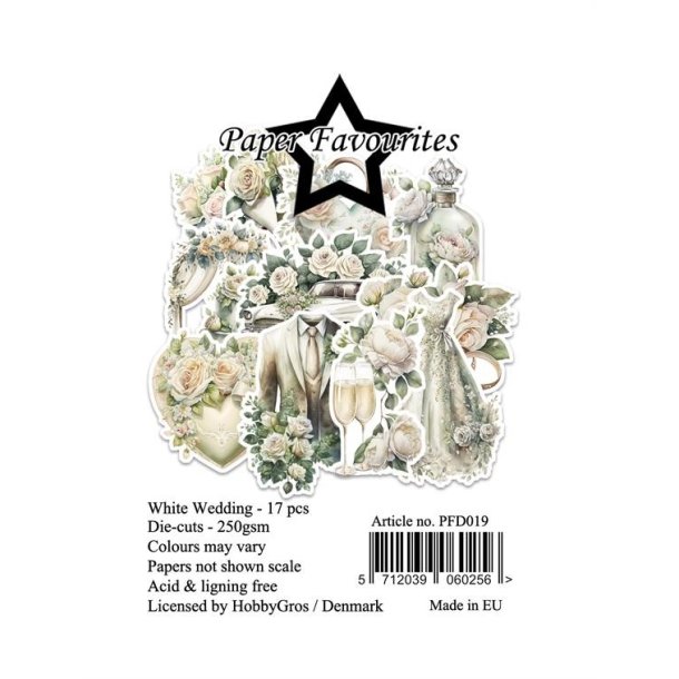 Paper Favourites Die-Cuts "White Wedding" PFD019 