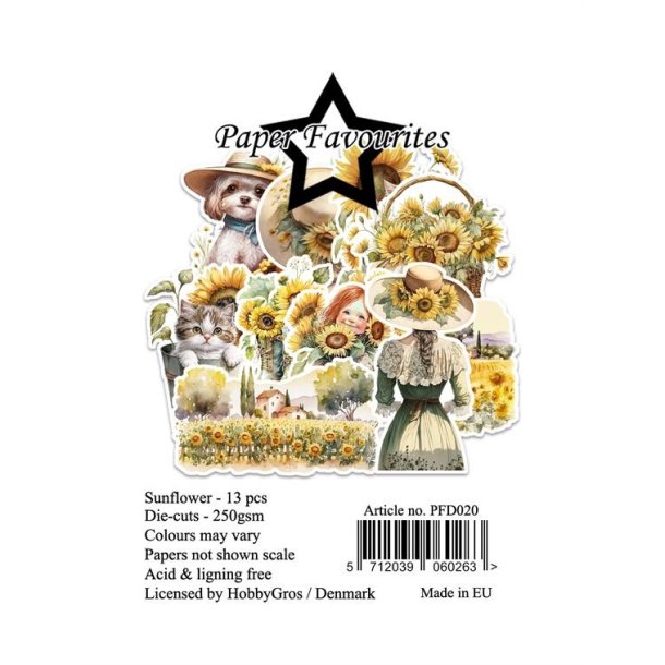 Paper Favourites Die-Cuts "Sunflower" PFD020 