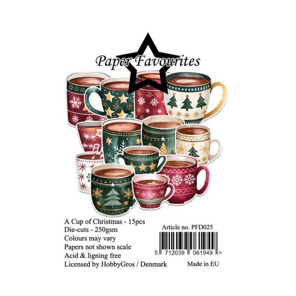 Paper Favourites Die-Cuts "A Cup of Christmas" PFD025