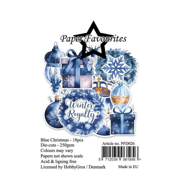 Paper Favourites Die-Cuts "Blue Christmas" PFD026