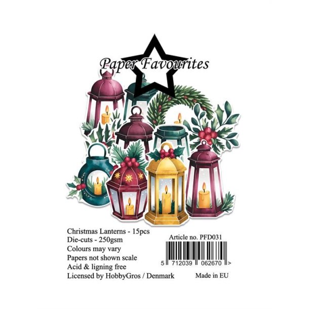Paper Favourites Die-Cuts Christmas Lanterns PFD031