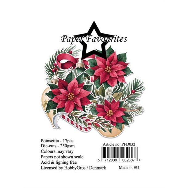 Paper Favourites Die-Cuts Poinsettia PFD032