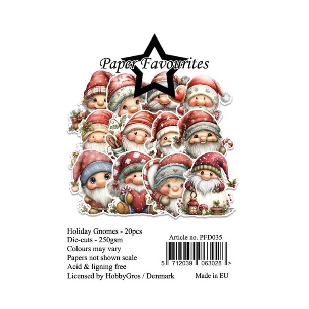 Paper Favourites Die-Cuts "Holiday Gnomes" PFD035