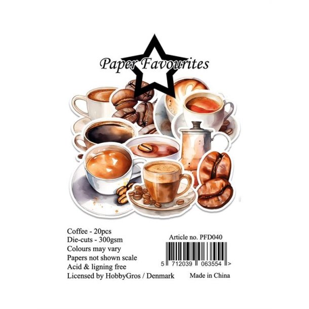 Paper Favourites Die-Cuts "Coffee" PFD040