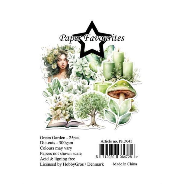 Paper Favourites Die-Cuts Green Garden PFD045