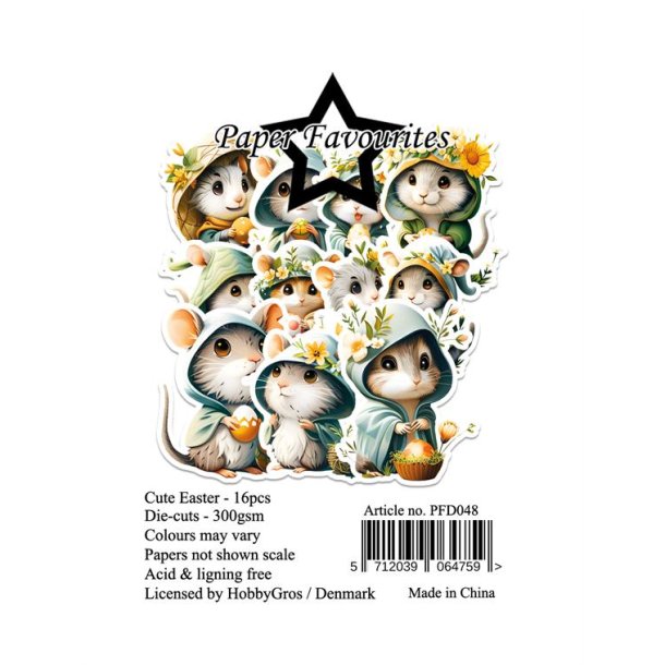 Paper Favourites Die-Cuts Cute Easter PFD048