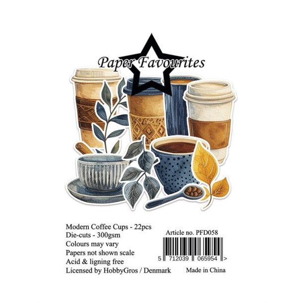 Paper Favourites Die-Cuts "Modern Coffee Cups" PFD058